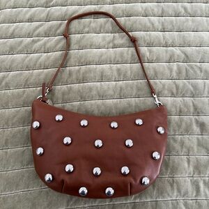 CLARE V. Lune Bag - Brown